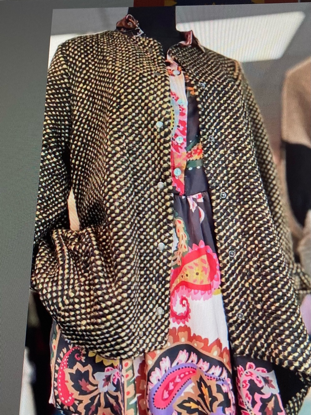 Alembika Black/Camel Handkerchief Hem blazer!